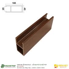 Thanh lam gỗ nhựa tại hải phòng, tấm ốp lam sóng tại hải phòng. Thanh Lam Gá»— Nhá»±a Phá»§ Phim Viá»‡t Phap Gplast Tl03f001 100x40mm Copy