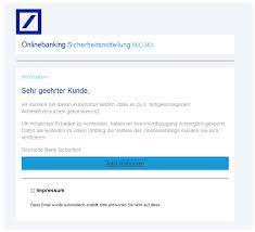 It established the asia pacific head office in singapore in 1988, as the country served as the bank's major hub in the region. Warnung E Mails Im Namen Der Deutschen Bank Sind Phishing Betrug