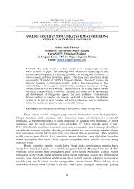 Karya ilmiah hasil penelitian yang tidak dipublikasikan, tetapi didokumentasikan dalam bentuk makalah dengan angka kredit=4 2. Pdf Analisis Kesulitan Menulis Karya Ilmiah Sederhana Siswa Kelas Ix Smpn 3 Singosari