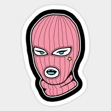 Get money ski mask is a long, braided knit beanie cap that is meant to be pulled over the face and includes three holes for visibility and breathability. Ski Mask Aufkleber Teepublic De