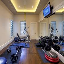 Dividing up your basement space (1) (2) if you have a large basement, you could close off the gym and design the rest of the space into a family room, game room, home office or create a man cave (the cave: 50 Cold Home Gym Ideas Decoration On A Budget For Small Room Gym Room At Home Home Gym Decor Small Home Gyms