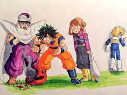 Dragon ball z and my hero academia fanfiction. My Hero Academia Dbz Crossover I Discovered This Photo On Twitter By Username Philvzq I Take No Credit For T My Hero Academia Episodes Anime Crossover Hero