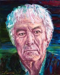 Seamus Heaney 50x40cm oil