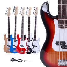 Caredy portable portable guitar, durable lightweight 6 fret guitar, for guitar beginners for professional guitarist. 6 Color Beginner Vintage Brand Blue 4 String Electric Bass Guitar For Burning Fire Style Wish