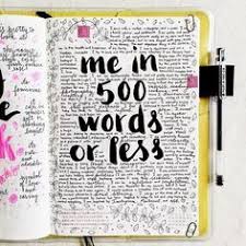 Today S Prompt Is From Lifecapturedinc How Would You Describe Yourself In 500 Journal Bullet Journal Bullet Journal Ideas Pages