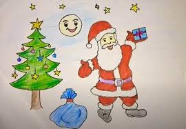 Happy Christmas Drawing For Beginners Santa Claus Drawing Santa Claus Drawing Christmas Drawing Easy Santa Drawing