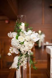 Maybe you would like to learn more about one of these? White Flower And Candle Wedding Altar Decor