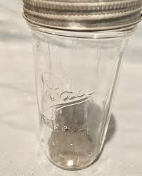I've successfully frozen liquids in quart jars by making sure i leave plenty of headspace (about 3 inches) for the liquids to expand upward. Ball Clear Glass Vintage Freezer Jar With Zinc Screw On Lid Circa 1940 S