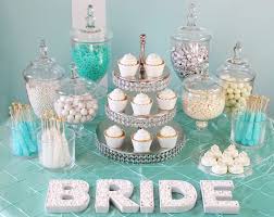 Tiffany Themed Bridal Shower Candy Bar With You Guessed It Candy From Our Online Shop Bridal Shower Candy Bridal Shower Desserts Tiffany Bridal Shower