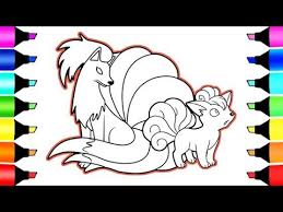 Click the alolan vulpix pokemon coloring pages to view printable version or color it online (compatible with ipad and android tablets). Pokemon Coloring Pages Vulpix And Ninetails I Fun Colouring For Kids Youtube