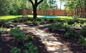 A Shady Barren Landscape Gets A Natural Makeover Roundtree Landscaping Dallas Tx Backyard Landscaping Landscape Design Sustainable Landscaping