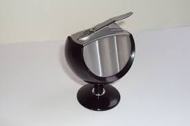 briquet de table maruman t26 sharon plastique noir et metal a poser de bureau vintage ancien design annees 60 70 de la bout vintage bijoux uniques etsy