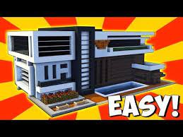Minecraft How To Build A Easy Small Modern House Tutorial 5 Pc Xboxone Ps4 Pe Xbox360 Ps3 Y Minecraft Mansion Minecraft Modern Minecraft House Designs