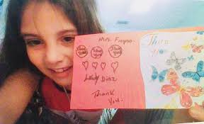 One of Ms. Fregoso's student showing her appreciation with such a special  card. #HappyTeacherAppreciationWeek #Weloveourteachers #SimplytheBest