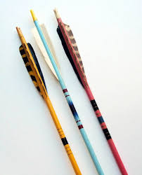 Vintage Painted Wood Arrows 3 Pre Selected Retro Arrows Vintage Painting Painting On Wood Wood Arrow