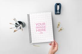 Download Notebook Cover Mockup Generator Mediamodifier