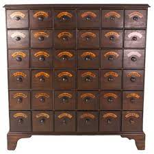 Tall Antique English Bank Of Flower Seed Drawers Flower Seeds Drawers Antiques