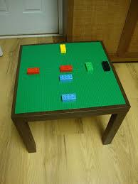 Ikea Lack Table Becomes Lego Table For Preschooler Lego Table Diy Lego Table Lego Room