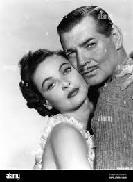GENE TIERNEY e CLARK GABLE Pubblicità Ritratto in NEVER LET ME GO 1953  regista DELMER DAVES