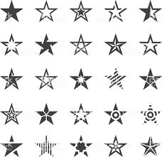 Vector Illustration Of Star Shape Icons Star Tattoo Designs Star Tattoos Star Tattoos For Men