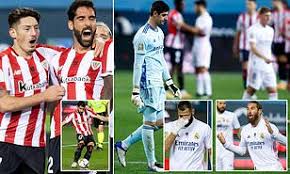 Barcelona 5 x 0 real madrid ● la liga 10/11 extended goals & highlights hdrptimaotv. Real Madrid 1 2 Athletic Bilbao Garcia S Brace Sends Visitors Into Spanish Super Cup Final Daily Mail Online