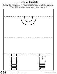 Download Paper Suitcase Cut And Draw Handout Art Sphere Inc