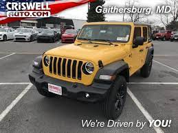 Yes, jeep says its latest wrangler is the comfiest to drive yet and has improved interior space, but it extroverted buyers have new colours including bright orange, yellow and green to choose from too. Baja Yellow Clearcoat 2021 Jeep Wrangler Unlimited Sport Altitude 4x4 For Sale At Criswell Auto 1c4hjxdm6mw593839