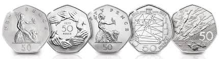 The 50p coins currently in circulation are dated from 1997 on, when the new smaller and lighter coin was produced. Your Guide To The Pre 1997 50p Coins Change Checker