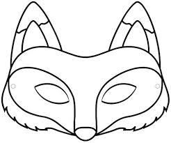 Pdf Masque Renard A Colorier Masque Renard Masque Animaux Masque Loup