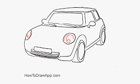 How To Draw A Rolls Royce Step By Step A Photo Lesson Draw A Mini Cooper Hd Png Download Kindpng