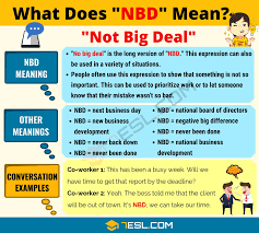 Nbd Meaning What Does Nbd Mean Useful Text Conversations 7esl Text Conversations Other Ways To Say Learning Letters Preschool