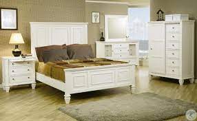 Sandy beach white queen bedroom set by coaster furniture & marketplace (75) only. Sandy White Panel Bedroom Set From Coaster 201301 Coleman Furniture