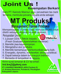 Jun 26, 2021 · cara daftar online pt sami jepara. Loker Pt Kanindo Jepara 2020