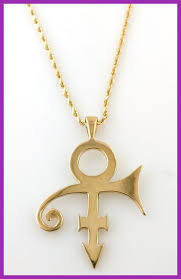 14k Yellow Gold Prince Emblem Symbol Pendant With 14k Gold Chain Love Symbol 2 Love Symbols 14k Gold Chain Fine Gold Necklace