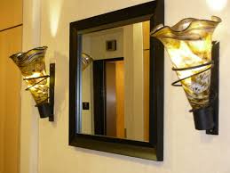 Wall Sconce Ideas To Put Next To Our Mirror Candle Wall Sconces Glass Wall Sconce Sconces