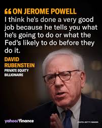 In 1997, billionaire Carlyle co-founder David Rubenstein hired a  then-relatively unknown member of the George H.W. Bush administration named  Jerome Powell. Fast-forward to today, Rubenstein owns the MLB's Baltimore  Orioles, and Powell