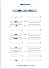 Themen der arbeitsblätter englisch 5. Arbeitsblatt Englisch Vokabeln Gegensaetze Finden Nr 3 Pdf