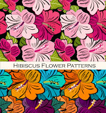 Orange hibiscus flower art for sale. Free Hibiscus Flower Pattern Vector