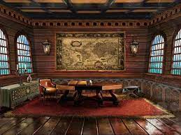 Pin By Nw Spearo On å»ºç¯‰é›•åˆ» Pirate Ship Pirate Room Tall Ships The captains quarters ship interior atlas youtube.