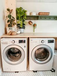 I needed a new laundry system, and thank goodness i found ana white's projects on pinterest! Boho Farmhouse Laundry Room Makeover The Beauty Revival