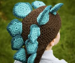 The largest known plated dinosaur, it was herbivorous. Stegosaurus Crochet Hat