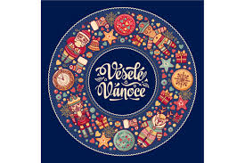 T he main czech christmas dish is a fish soup and carp with potato salad. Vesele Vanoce Christmas Greeting Card Congratulations On Czech Language Warm Wishes For Happy Holidays Best For Greeting Card Promotion English Translation Merry Christmas Scalable Vector Graphics Design Icons Svg File New