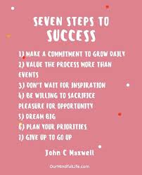 What do you want me to focus on today? Seven Steps To Success John C Maxwell How To Slay Goals And Achieve Success H Best Quotes Success Bestquotes