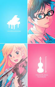 shigatsu wa kimi no uso your lie in april kousei kaori your lie in april anime anime wallpaper