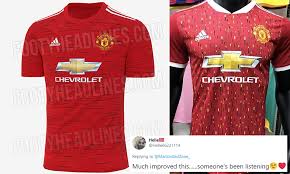 The only issue was that pogba was wearing a different kit. Manchester United S New Home Kit Leaked Online With Fans Relieved To See Bus Seat Design Gone Daily Mail Online