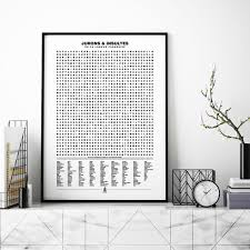 Une Affiche Facon Mots Meles Qui Recense Les Jurons Et Insultes Des Plus Courants Aux Plus Cocasses Papier 250g 50 X 70 Cm Affiche Affiche Toilette Insultes