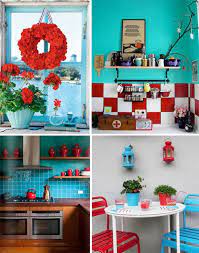 Creamylife Blog Teal Kitchen Decor Red Decor Teal Kitchen