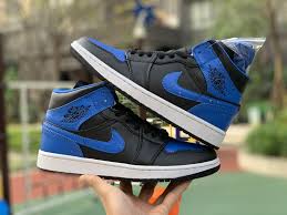 2019 Air Jordan 1 Mid Royal Black White Blue To Buy Air Jordans Jordan 1 Mid Jordans