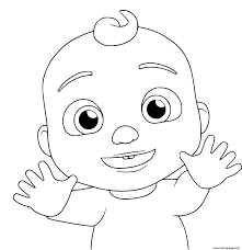 Cocomelon is an american children's education channel with educational videos about letters grandma and grandpa cocomelon. Baby Jay From Cocomelon Coloring Pages Printable