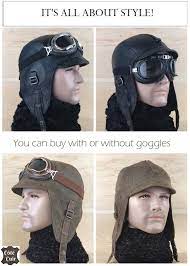 Leather Aviator Hat Aviator Hat Hats For Men Steampunk Hat